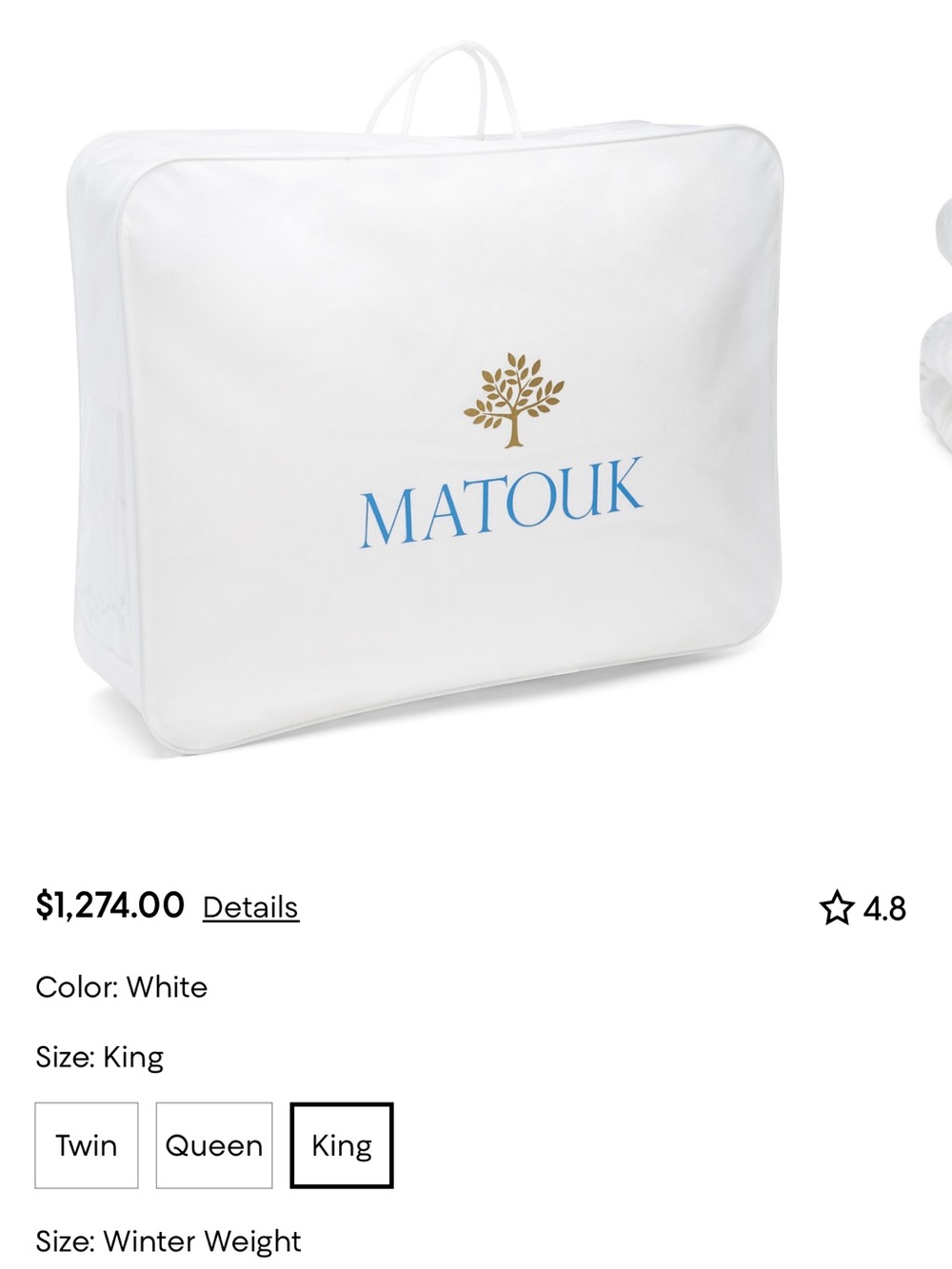 Matouk Montreux Down Comforter